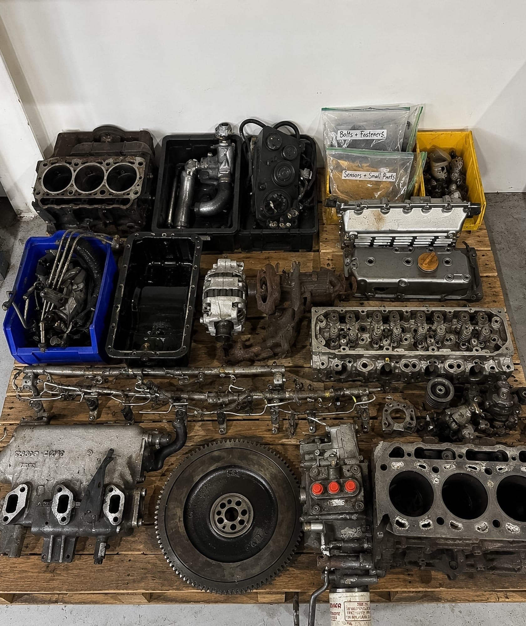 Second-hand 3GM engine parts